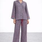 Billie Stripe Cotton Pajama Set