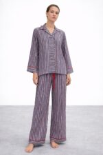 Billie Stripe Cotton Pajama Set