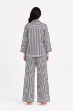 Black & White Striped Pajama Set - Image 2