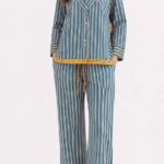 Blue Stripe Pajama Set