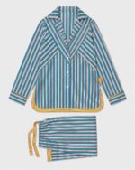 Blue Stripe Pajama Set - Image 2