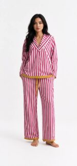Pink Stripe Lounge Set