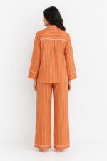 ⁦Sunset Stripe Cotton Pyjama Set⁩ - الصورة ⁦2⁩