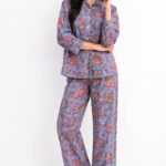 Blue Blossom Cotton Pyjama Set
