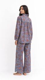 Blue Blossom Cotton Pyjama Set - Image 2