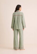 Light Green Striped Pajama Set - Image 2