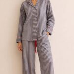 Billie Stripe Cotton Pajama Set