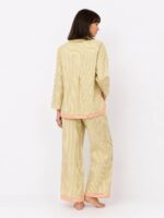 ⁦Soft Sage Stripe Pajama Set⁩ - الصورة ⁦2⁩