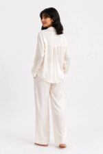 off-white silk Pajama Set - Image 2