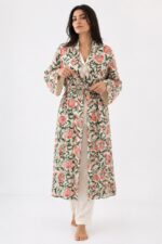 Blush Bloom Cotton robe - Image 2