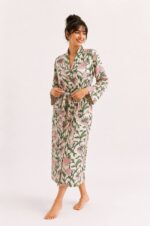 Blush Bloom Cotton robe