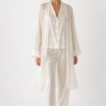 Off white Chiffon Lounge Robe