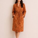 Amber Bloom Cotton Robe