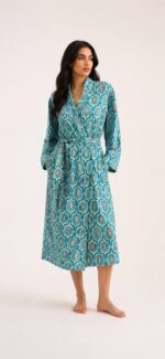 Blue Cotton Robe