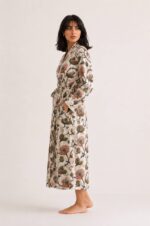 Floral Cotton Robe - Image 2