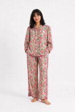 Blush Floral Cotton Pajama Set