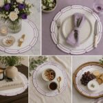 Luxury Embroidered Placemats for Dining & Serving
