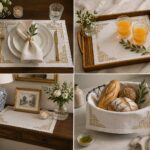 Luxury Embroidered Placemats for Dining & Serving
