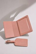 Leather Travel Set – Passport Cover & Luggage Tag - Image 4