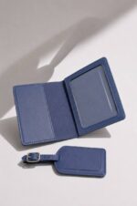 Leather Travel Set – Passport Cover & Luggage Tag - Image 6