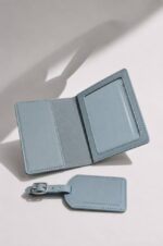 Leather Travel Set – Passport Cover & Luggage Tag - Image 7