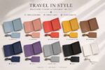 Leather Travel Set – Passport Cover & Luggage Tag