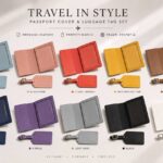 Leather Travel Set – Passport Cover & Luggage Tag