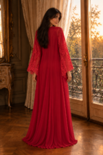 ⁦Luxury Silk Nightgown & Silk Robe Set⁩ - الصورة ⁦7⁩