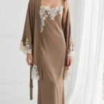 Luxury Silk Nightgown & Silk Robe Set