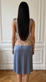 Celeste Luxury Silk Nightgown & Silk Robe Set - Image 2