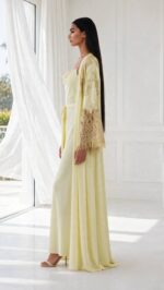Golden Pearl Luxury Silk Nightgown & Silk Robe Set - Image 3